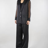 Pantalone Ethan Nero wide leg ETHAN 700 NENETTE 