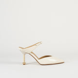 Slingback Gesso in pelle con tacco gold W227 30 WO MILANO 