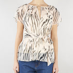 Blusa Crema in georgette zebrata PBPBACIO 9 PENNY BLACK 