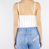 Body Avorio in maglia à jour BK85B62E2 360 ELISABETTA FRANCHI 