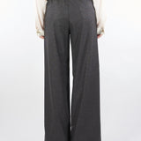 Pantalone Antracite microfantasia con elastico in vita RI9CO33 80 ANGELA DAVIS 