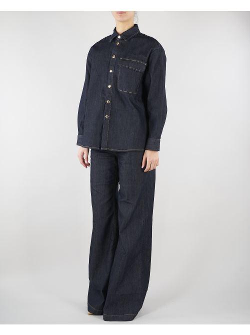 Jeans Elena Wide Leg Rinse DAB5162 47 VICOLO 