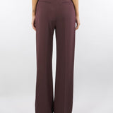 Pantaloni Merlot in crêpe con accessorio gioiello PA09956E2 EA4 ELISABETTA FRANCHI 