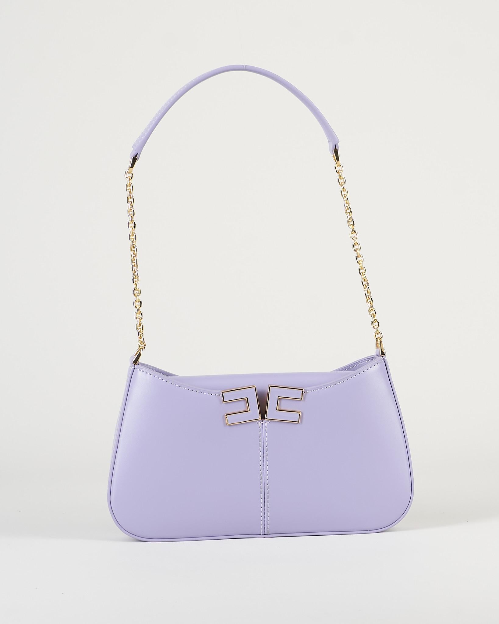 Borsa Lilla a spalla con dettaglio logo BS93A61E2 EV7 ELISABETTA FRANCHI 