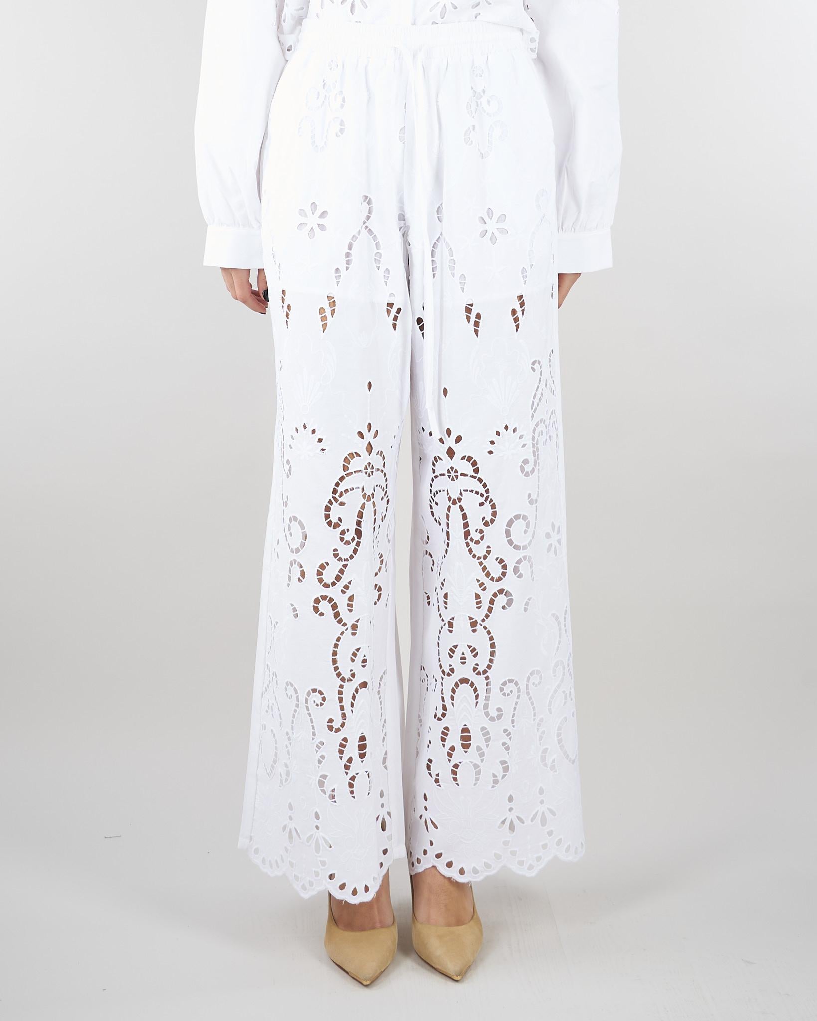 Pantalone Bianco in cotone NS234 01 NO SECRETS 