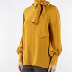 Camicia Arancione in crêpe de Chine di seta GUIDO 12 MAX MARA WEEKEND 