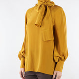 Camicia Arancione in crêpe de Chine di seta GUIDO 12 MAX MARA WEEKEND 