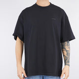 T-shirt Nero Oversize in jersey di cotone