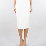 Gonna Avorio in maglia 3D<BR/> GK30D62E2 360 ELISABETTA FRANCHI 