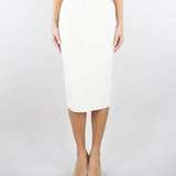 Gonna Avorio in maglia 3D<BR/> GK30D62E2 360 ELISABETTA FRANCHI 