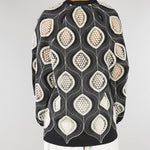 Blusa Nero-Bianco con ricami D3209763 01 CLIPS 