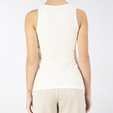 Canotta Panna in jersey jacquard stretch