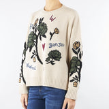 Maglia over Beige in filato di lana PAVIDI 3 MAX MARA WEEKEND 