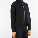 Cardigan zip Nero in blend di lana ANTARES 13 PENNY BLACK 
