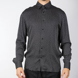 Camicia Nero in viscosa a fantasia CA3430 28 I'M BRIAN 