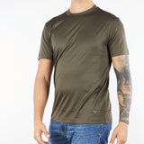 T-shirt Verde basic in misto lyocell e cotone 8N1TE81JUVZ U8120 EMPORIO ARMANI 
