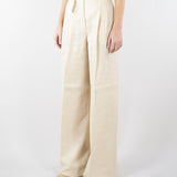 Pantalone Burro in tela di lino MSTMATERIA 7 MAX MARA STUDIO 