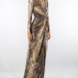 Abito Lizard Red Carpet in lycra con stampa pitone ABR3557E2 EL1 ELISABETTA FRANCHI 