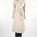 Cappotto Naturale in puro cashmere con cappuccio DANTON 5 MAX MARA STUDIO 