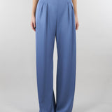 Pantalone Avio in satin leggero MSEDIVO 8 MAX MARA STUDIO 