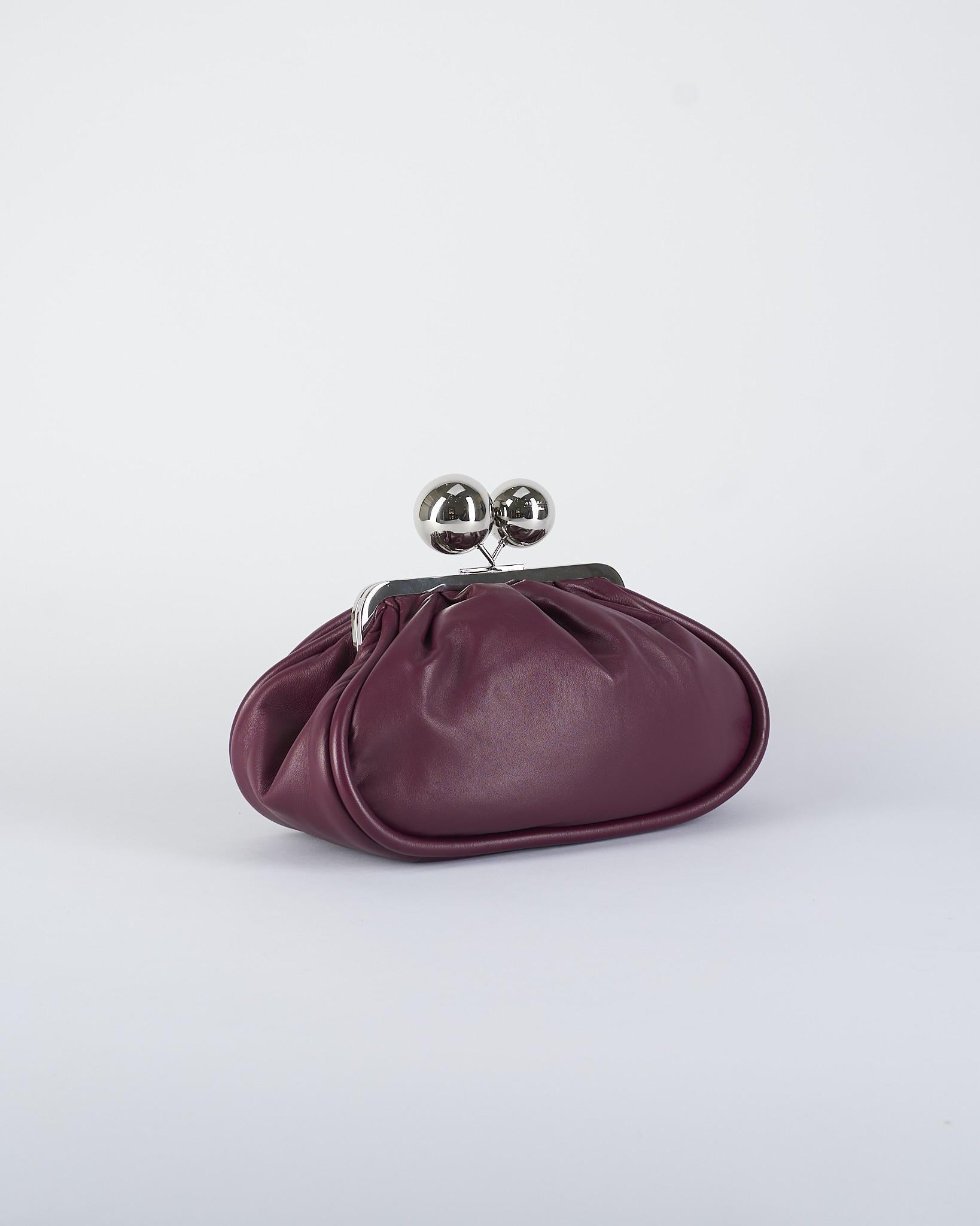 Borsa Bordeaux Pasticcino Bag medium in nappa lucida MILVANEW 74 MAX MARA WEEKEND 