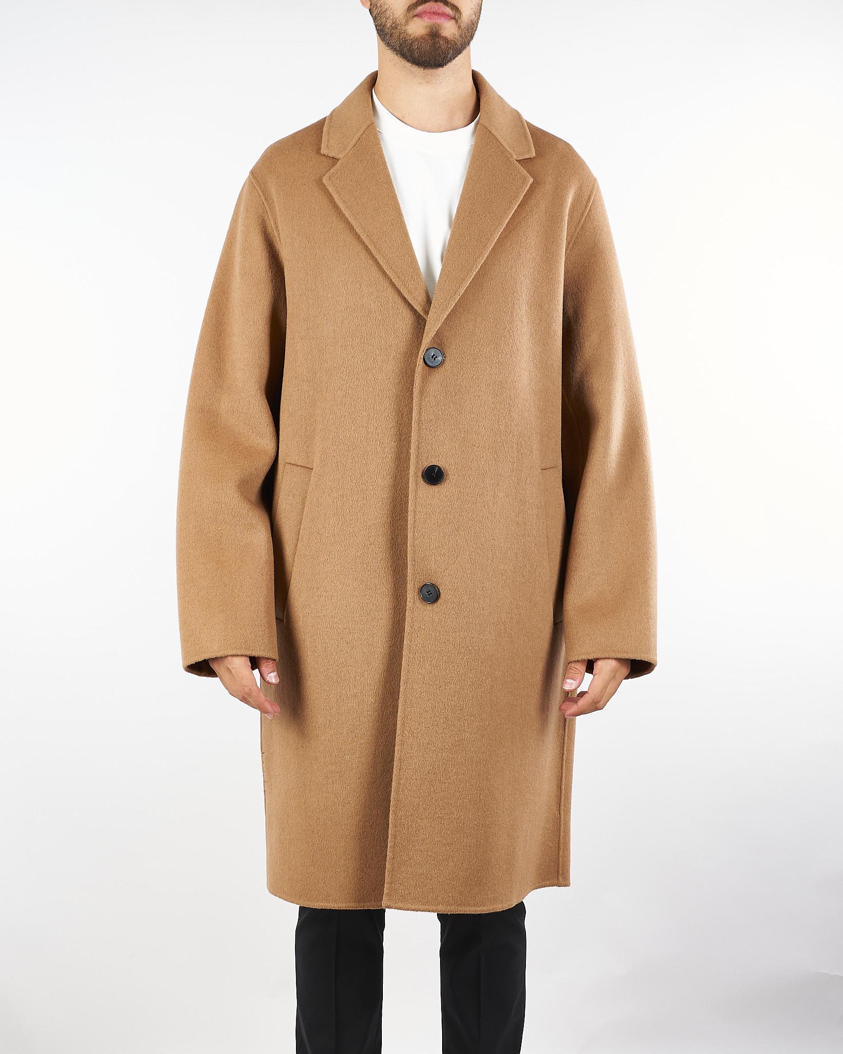 Cappotto Cammello oversize in pura lana B6F0022 12M AMARANTO 