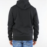 Felpa Nero con cappuccio e ricamo logo in pile SH9623 031 LACOSTE 