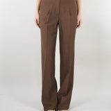 Pantaloni Cioccolato wide leg in misto lino RA6094T8823 90913 BLUGIRL 