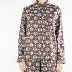 Camicia Marrone in seta stampata ONCIA 1 MAX MARA WEEKEND 