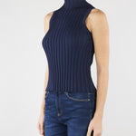 Maglia Blu in filato di viscosa stretch WKDBAUTTA 8 MAX MARA WEEKEND 