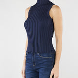 Maglia Blu in filato di viscosa stretch WKDBAUTTA 8 MAX MARA WEEKEND 