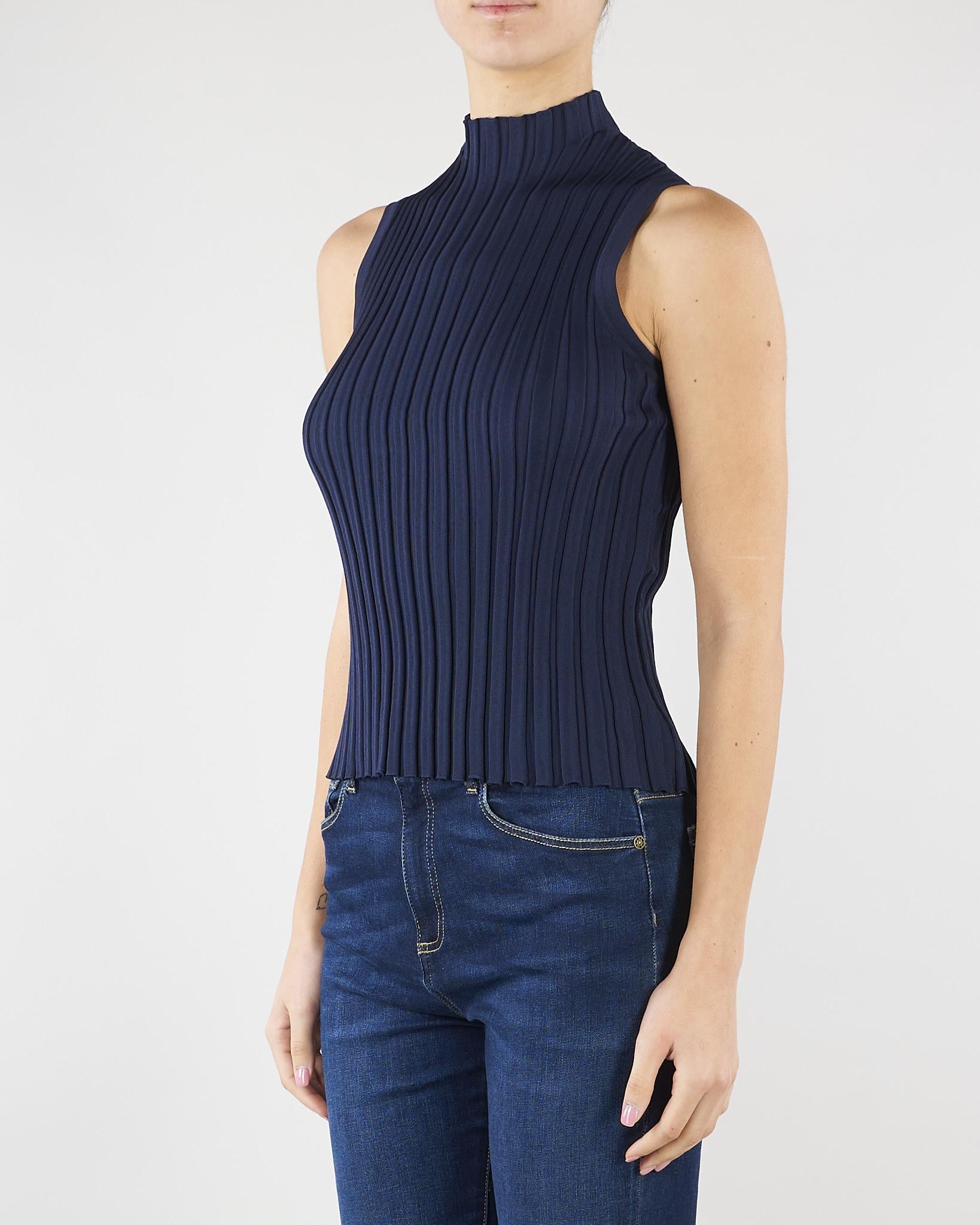 Maglia Blu in filato di viscosa stretch WKDBAUTTA 8 MAX MARA WEEKEND 