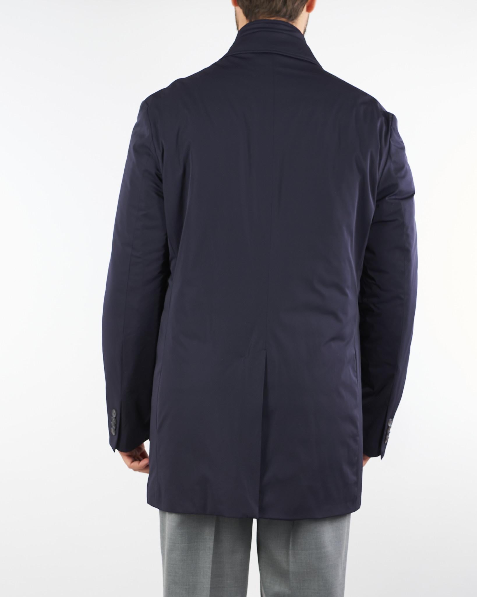 Giaccone Blu in nylon con pettorina staccabile 3911C251C251611 89 PAOLONI 