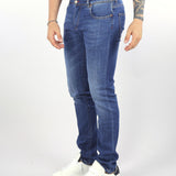 Jeans in denim con 5 tasche