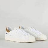 Sneakers Base Calf White-Cuoio D.A.T.E.