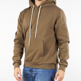 Felpa Tabacco con logo sul cappuccio XMF3981 85 YES LONDON 