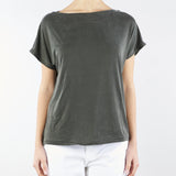 Blusa Verde Cupro Square Wom Shirty