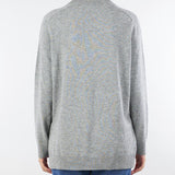 Maglia Grigio in misto lana con collo a cratere RI5NT013 0007 ICONA 