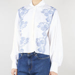 Camicia Bianco in cotone con ricami in pizzo D48EK040ET0 MFA39 ERMANNO BY ERMANNO SCERVINO 