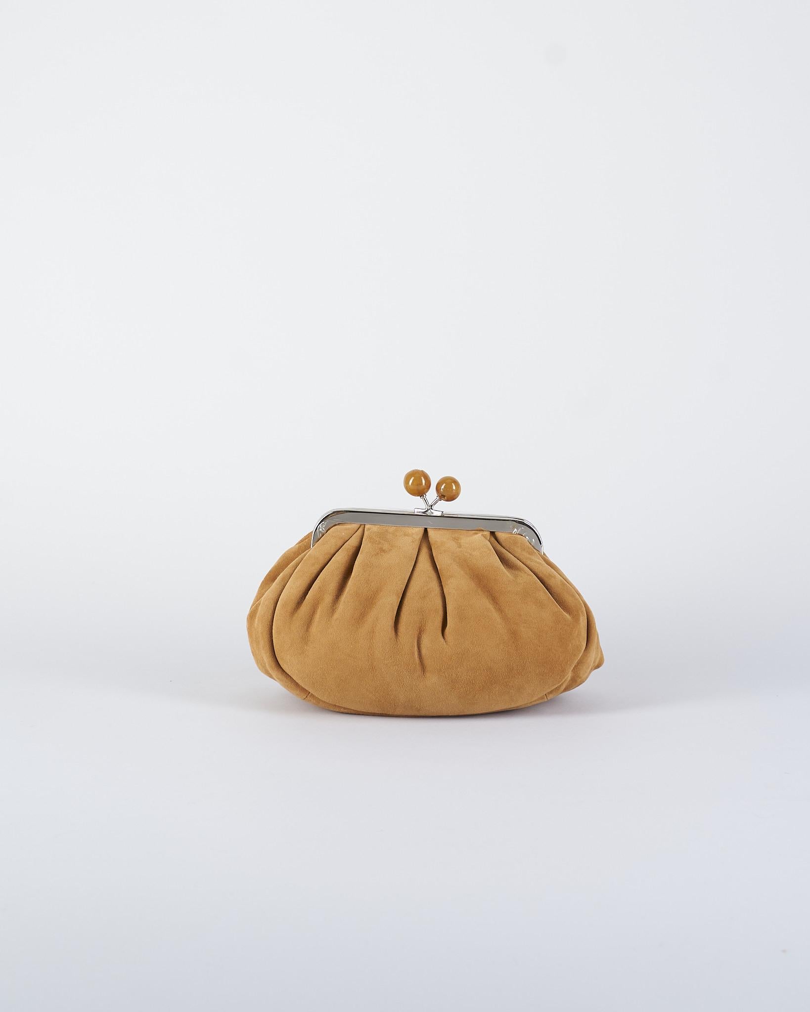 Borsa Cammello Pasticcino Bag Small in suede VALOIS 2 MAX MARA WEEKEND 