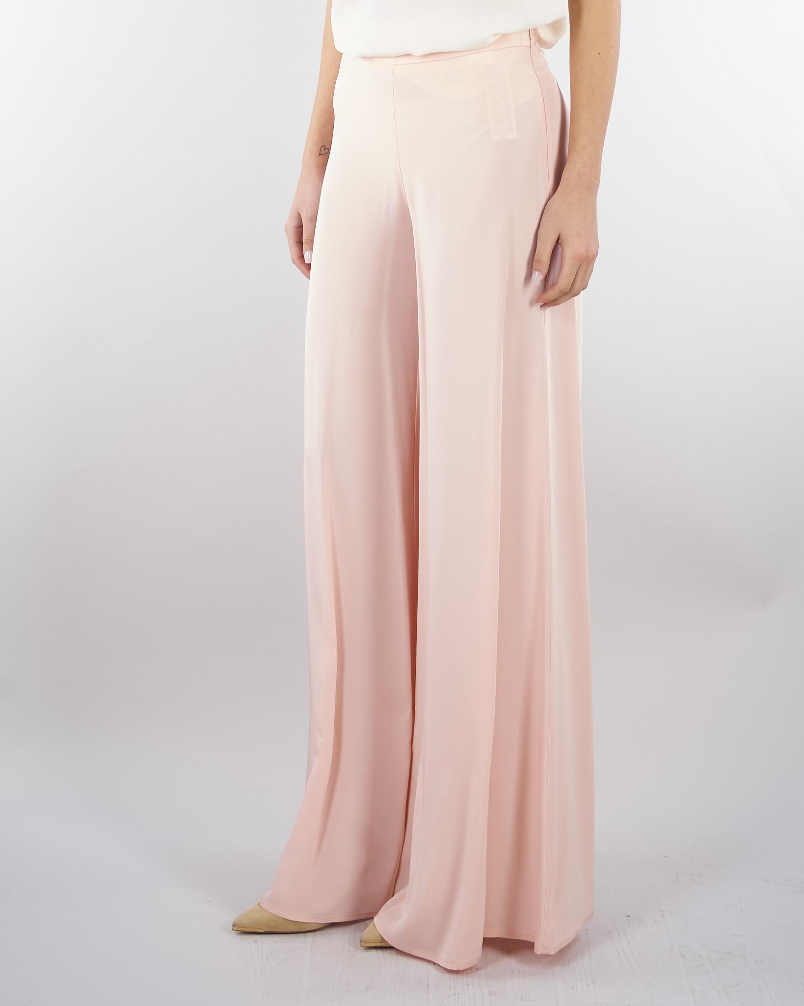 Pantalone Rosa in cady wide leg PA02901TVIS0026 V0697 SIMONA CORSELLINI 