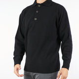 Maglia Polo Nero in pura lana e cashmere B9F0102 99 AMARANTO 