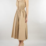 Abito Nocciola in cotone NS223 35 NO SECRETS 