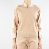 Maglia con zip e cappuccio e inserti in pizzo No Secrets