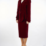 Giacca Bordeaux in velluto ACT15182GI1043 85 ACTUALEE 