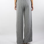 Pantaloni Grigio ampi in jersey gessati RISTORO 1 PENNY BLACK 