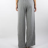 Pantaloni Grigio ampi in jersey gessati RISTORO 1 PENNY BLACK 