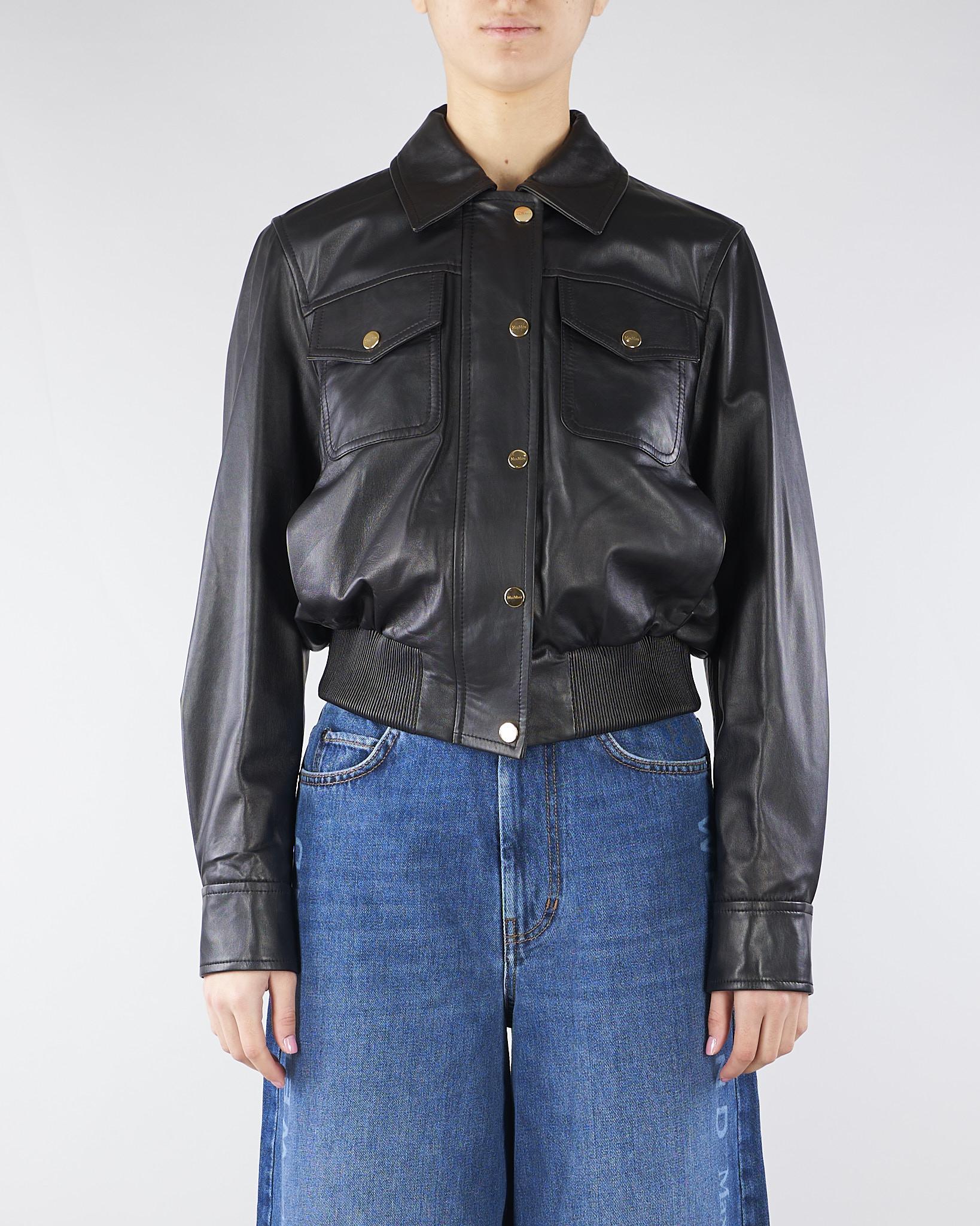 Giacca in pelle Nero MSTBIADA 3 MAX MARA STUDIO 