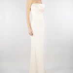 Abito Crema in satin AT120 3 ATELIER LEGORA 