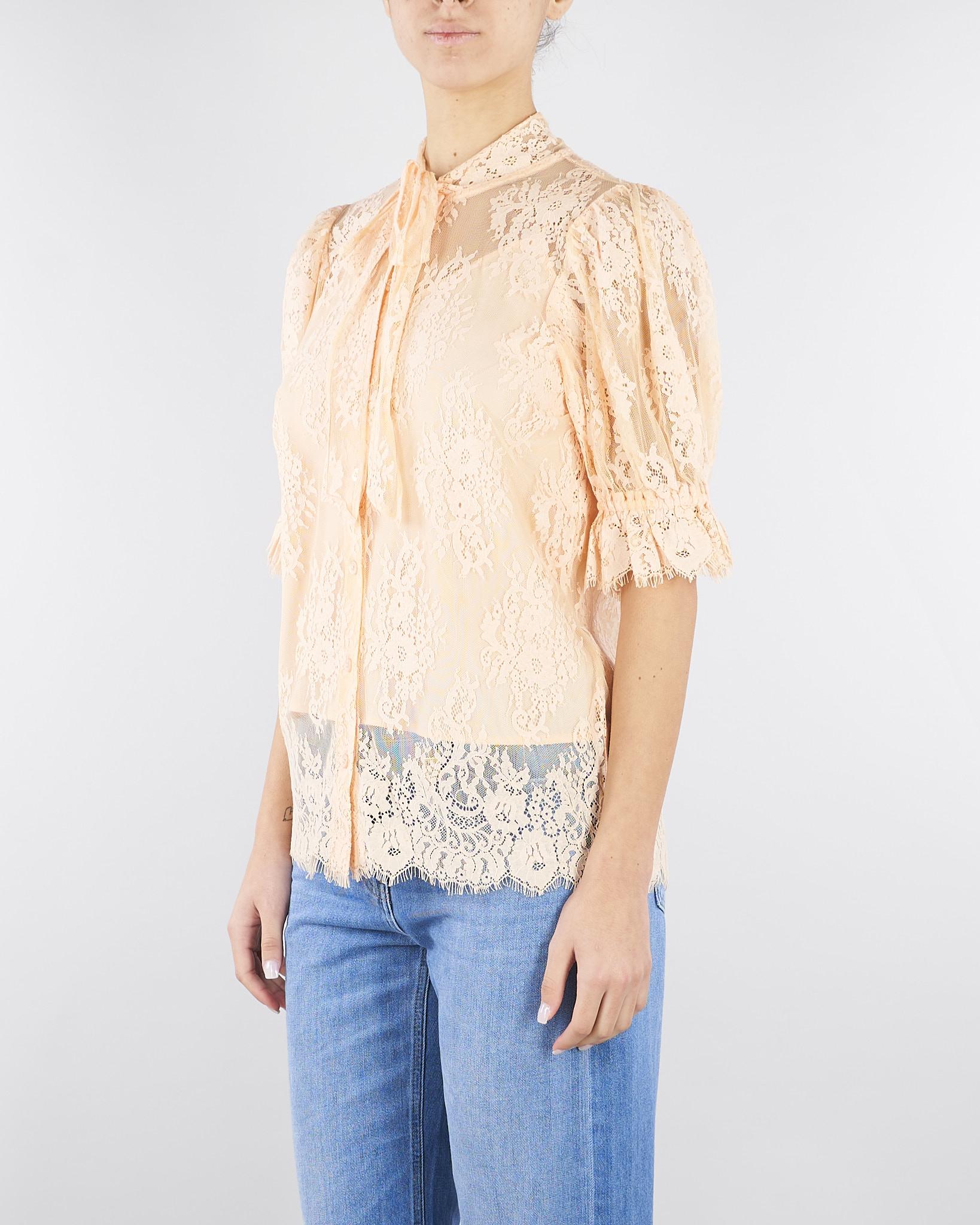 Camicia Pesca in pizzo con fiocco TP2625 11750 TWIN SET 